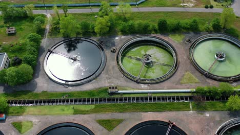 aerial view of aeration station