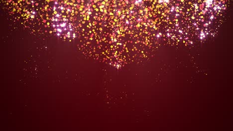 abstract festive background with glittering particles