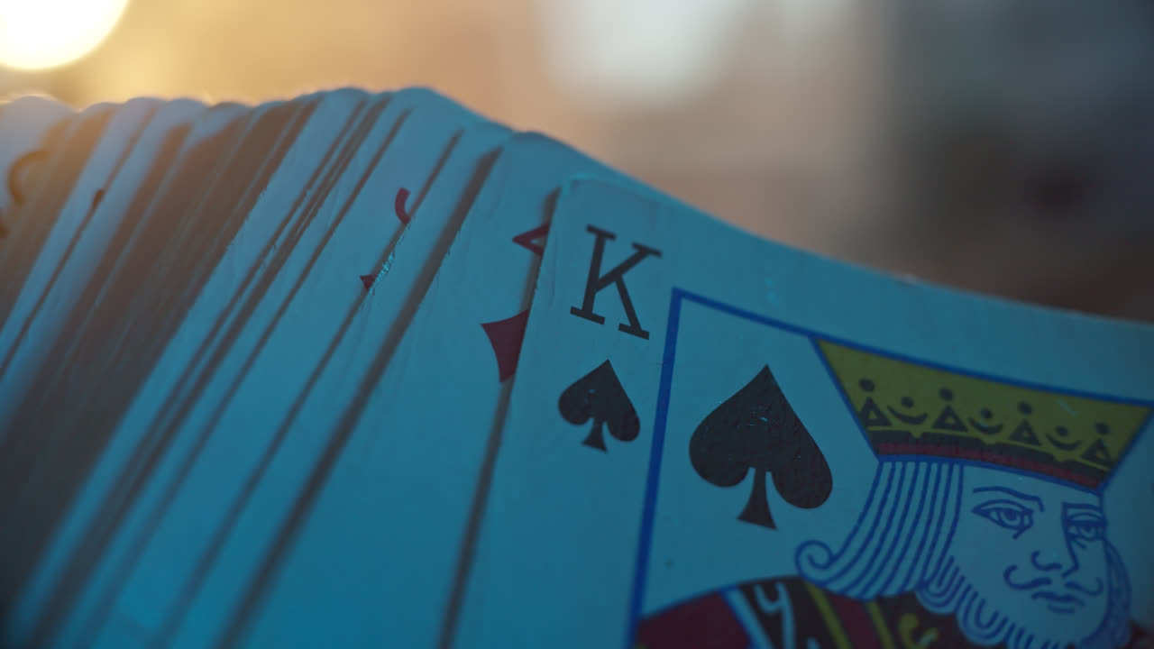 Close-up of playing cards