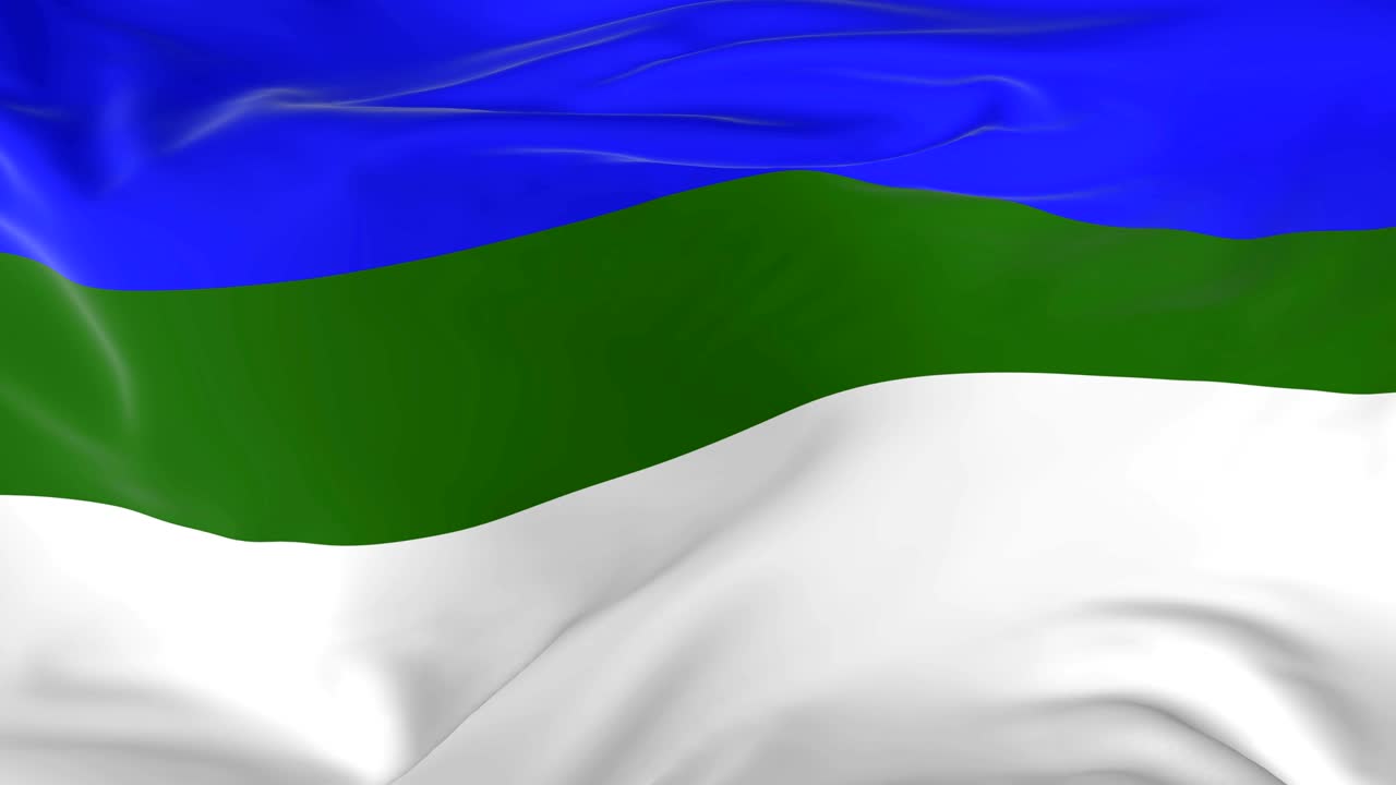 배경 코미로 루프 발을 흔들고