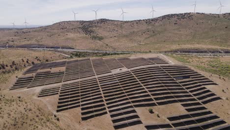 Plasencia-solar-array-generating-electrical-grid-energy-in-the-province-of-Caceres,-Western-Spain-countryside