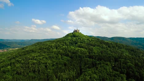 hohenzollern castle, germany. aerial fpv drone flights.