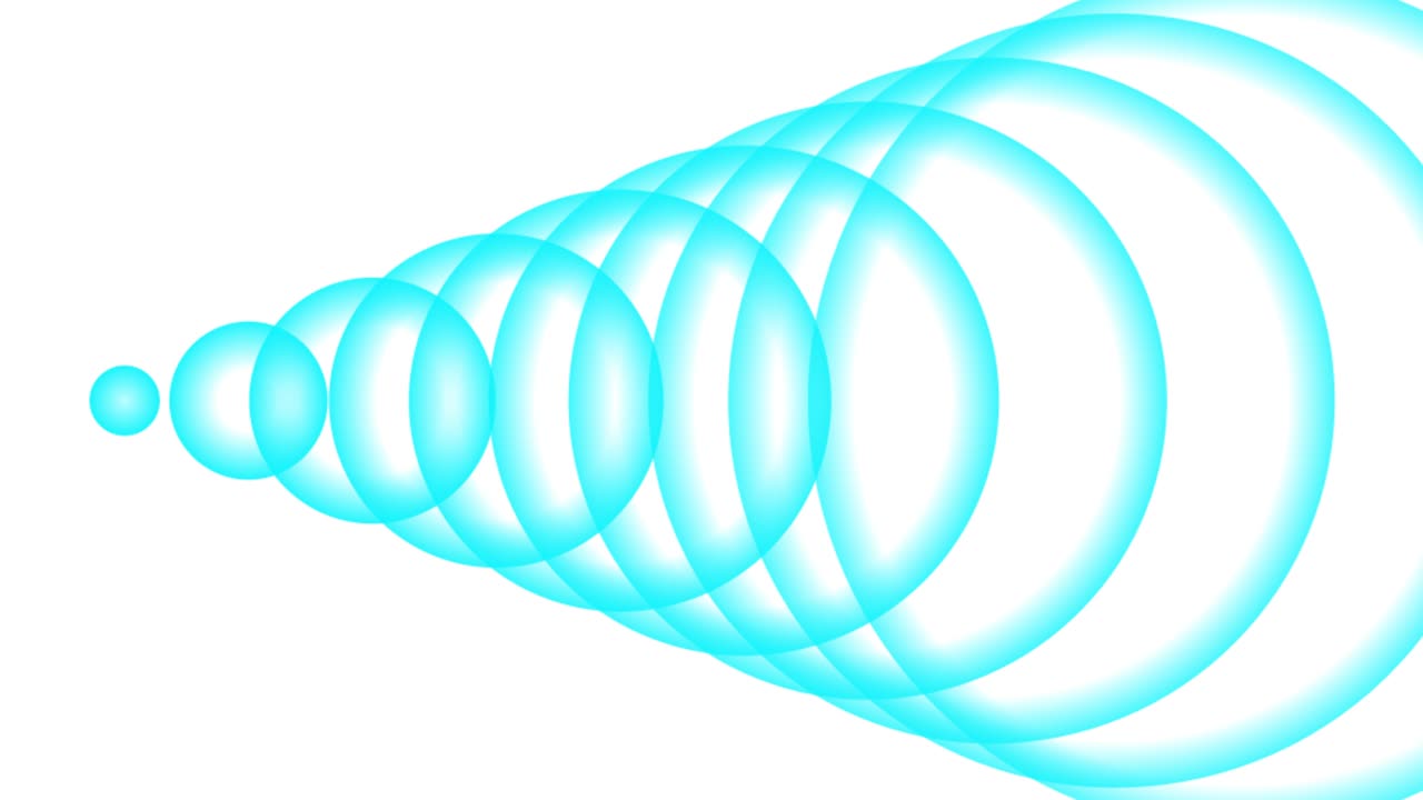 onda de sonido onda de fondo blanco forma animación gráficos de movimiento