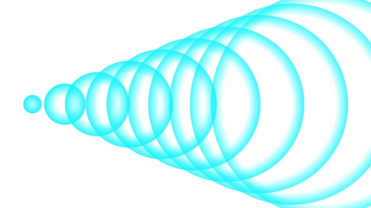 Wave sound wave white background shape animation motion graphics