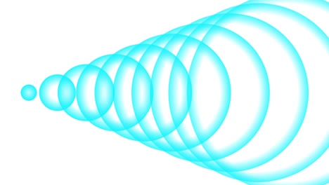 onda de sonido onda de fondo blanco forma animación gráficos de movimiento