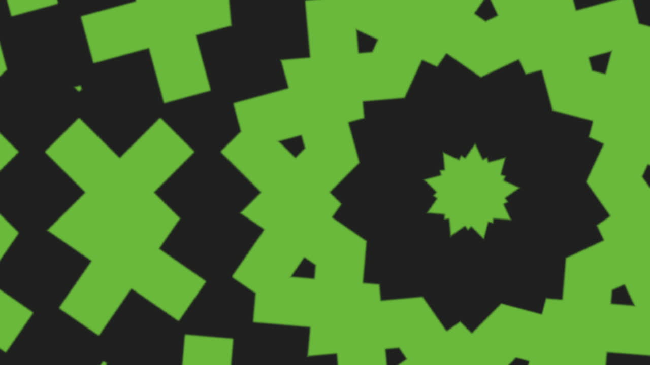 patrón geométrico de cruces hipnóticas verdes