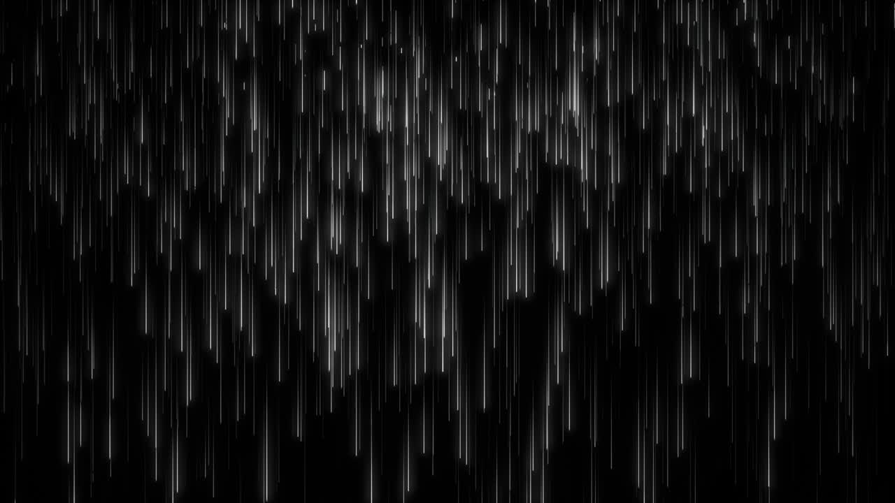 Elegant White Cascading Line Light Streak Looping Background