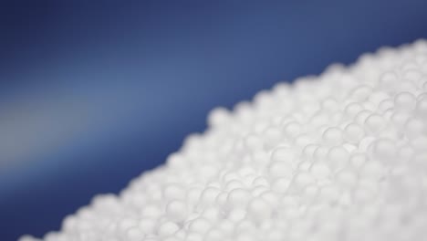 white polystyrene foam beads ball drop