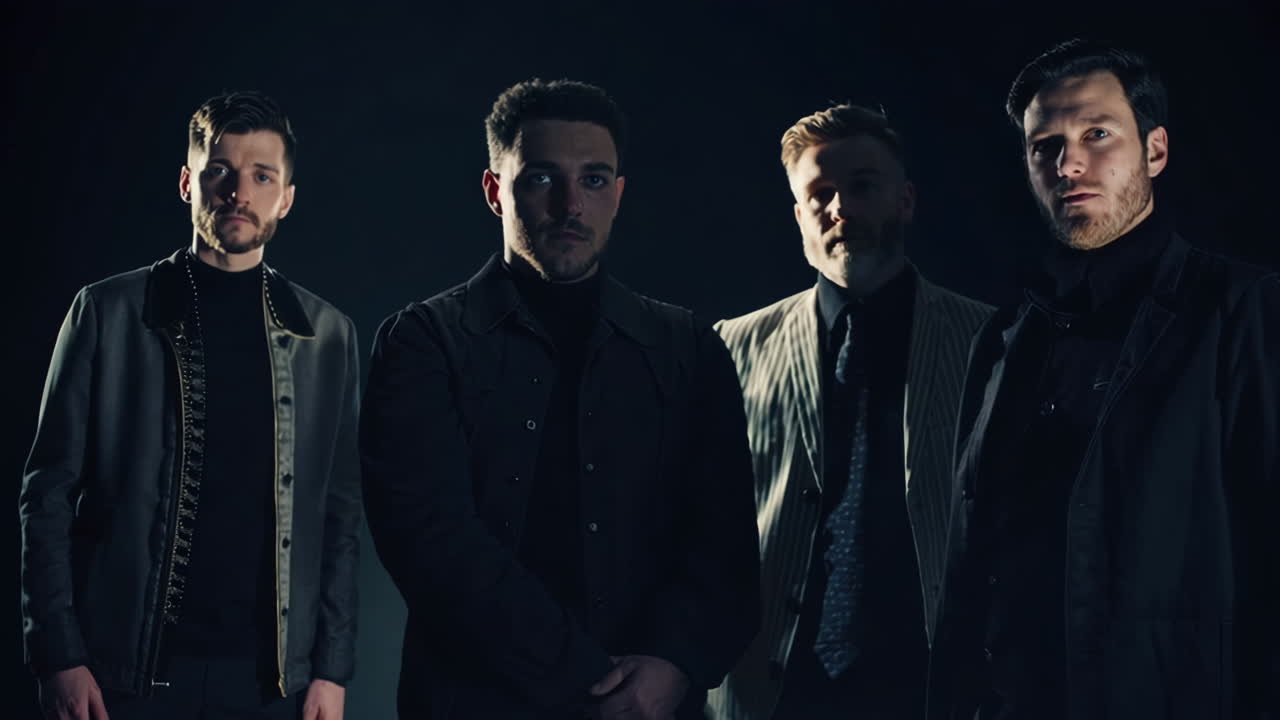 Stylish Men Group Portraits