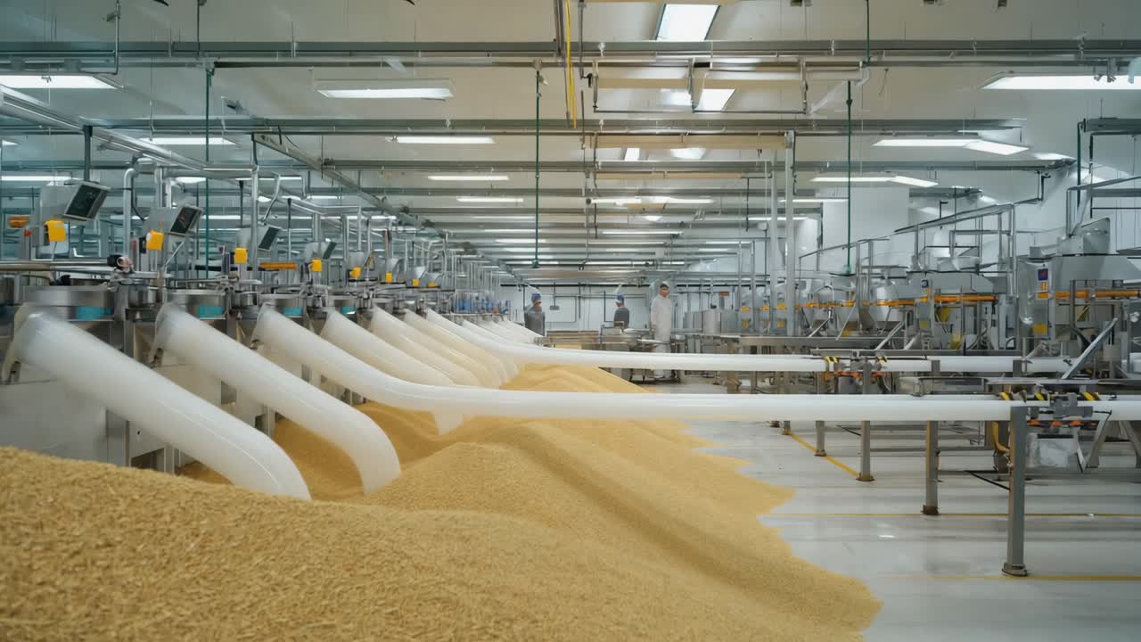 Grain Processing in a Modern Factory
