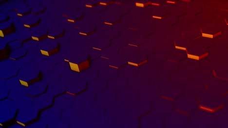 abstract hexagon animation multicolor pattern 4k smooth concept