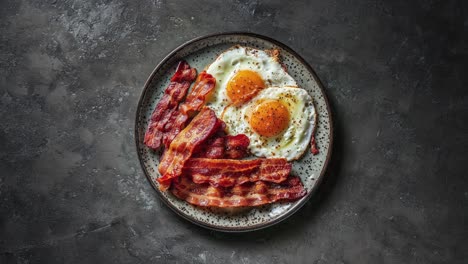 tocino y huevos