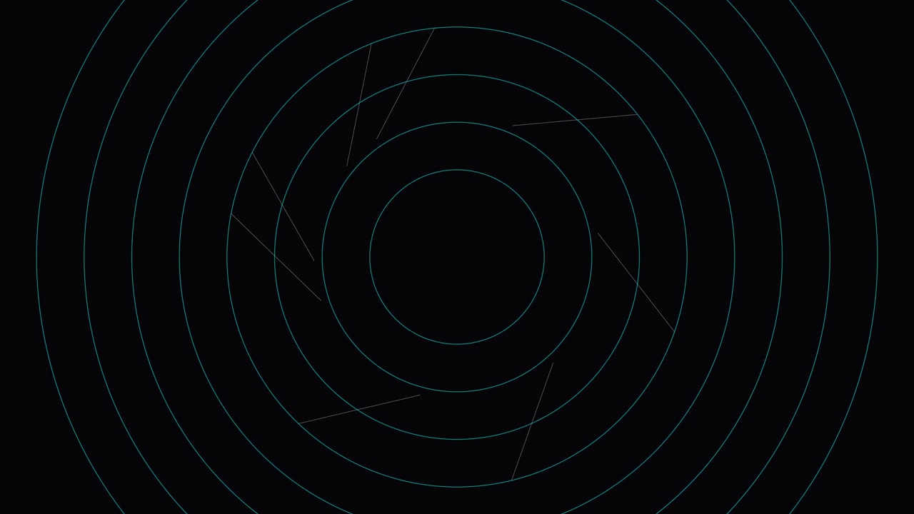 Abstract Motion Graphics Featuring Geometric Shapes and Lines