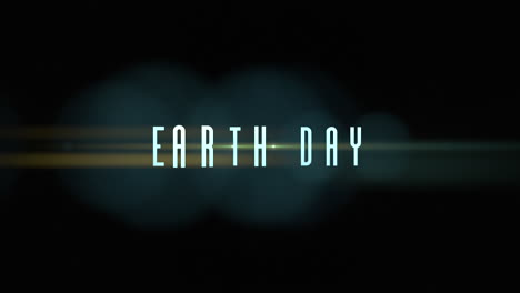 earth day with flash of stars and light in galaxy