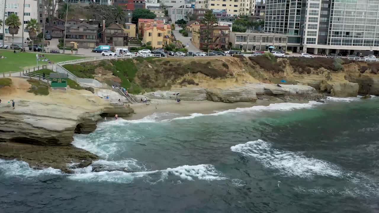 vista aérea de la jolla, california en un día de verano