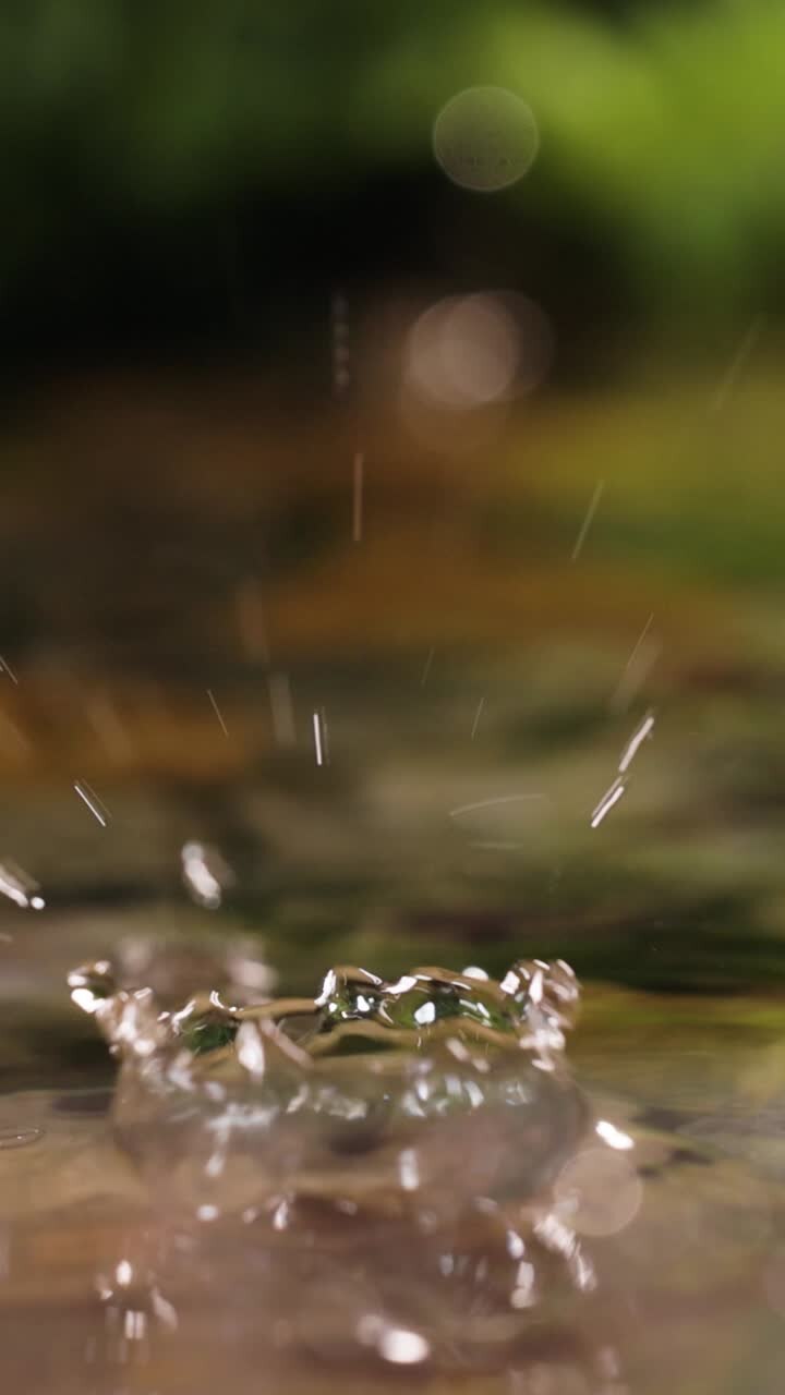 River flowing in the nature