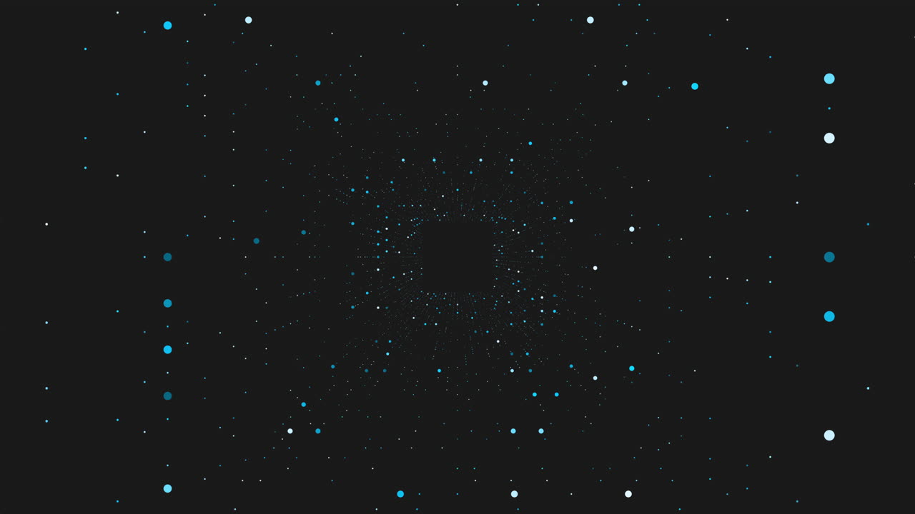 Stunning representation of a black hole engulfed in a sea of distant stars