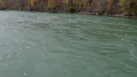 drone over devil's hole - niagara falls