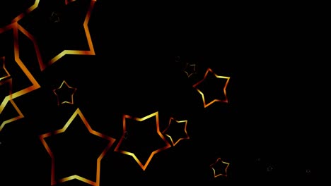 Animación-De-Estrellas-Navideñas-Doradas-Cayendo-Sobre-Fondo-Negro