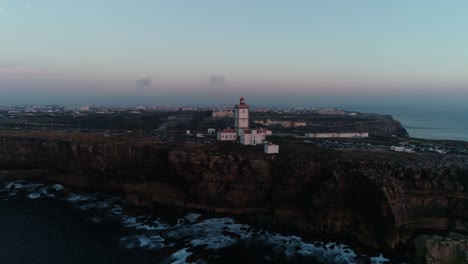 aerial view of cabo carvoeiro, peniche, portugal