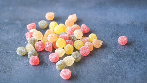 colorful gumdrops and candies