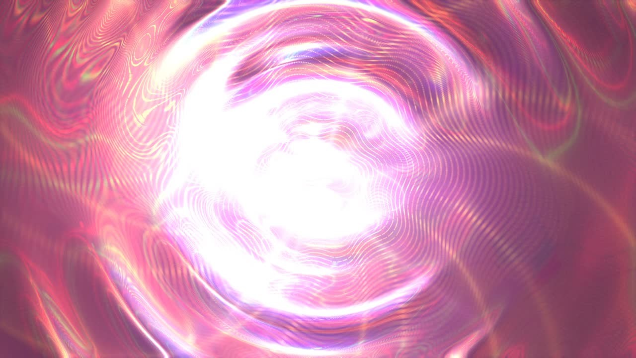 portal de ondas brillantes luz de neón moderna flujo de datos digitales espacio futurista intro capaz de bucle 4k sin problemas