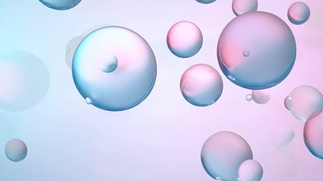 Abstract Background with Floating Bubbles