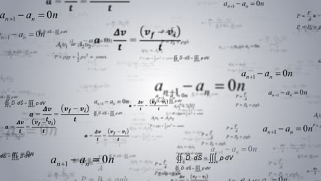 A soft traveling into geometrical optics equations physics formulas loop animation background