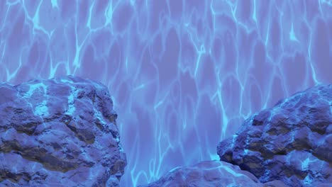 a electric purple energy between rocks background