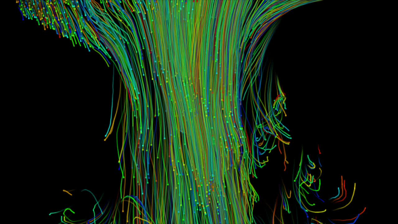 líneas fluidas abstractas y coloridas