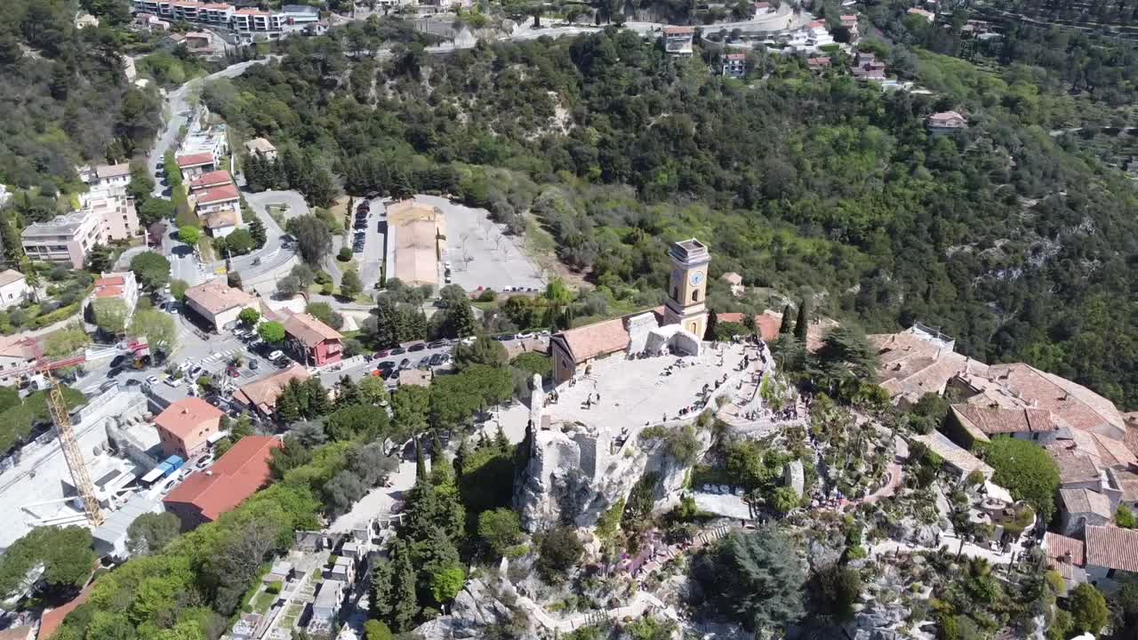 EZE SUR MER COTE D'AZUR FRANCE BY DRONE