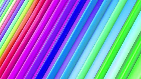 las rayas multicolores del arco iris se mueven cíclicamente. 2