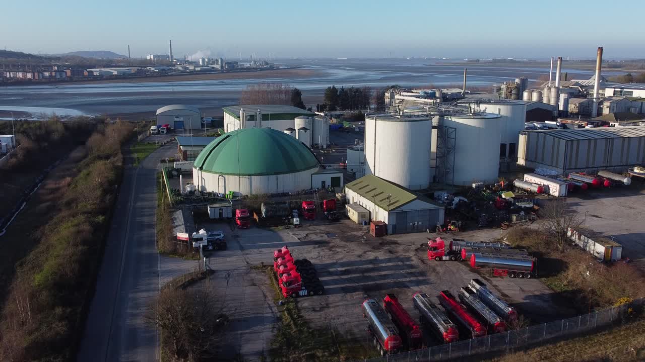 바이오 식품 녹색 연료 농기업 정유 공장 산업 글로벌 공장 조감도 상승 밀어