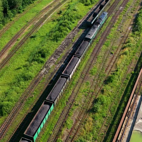 freight train on the railway