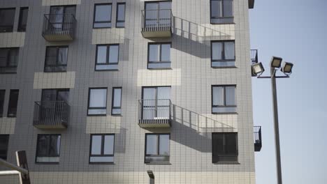 modern apartment building facade