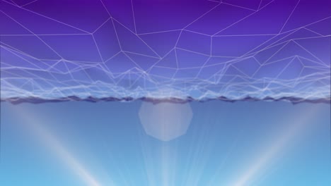 abstract network business wire line geometric background