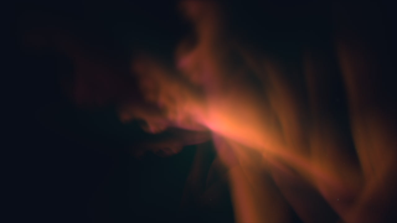 un primer plano de un cielo de aurora