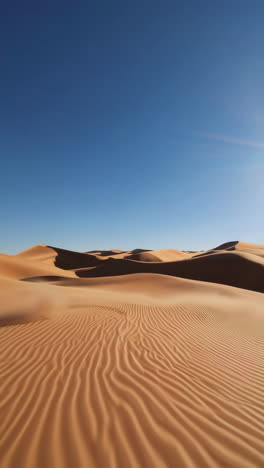 desert landscape with dunes and blue sky