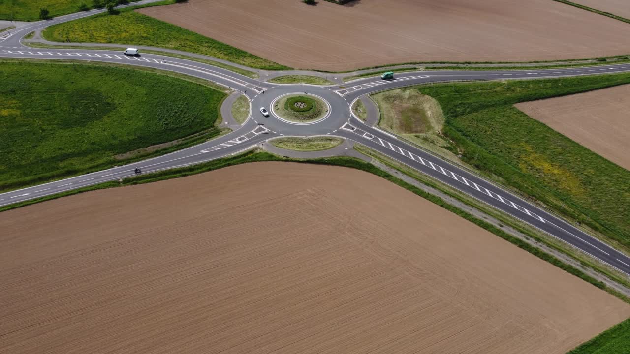 desde arriba de la rotonda de la calle