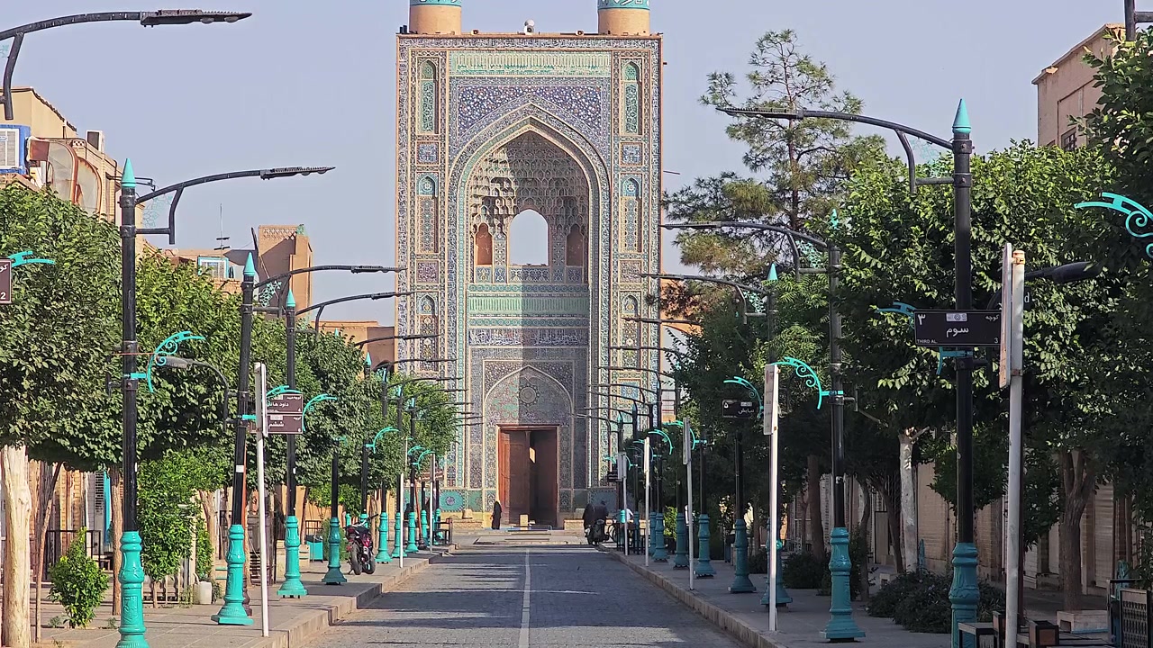 Semerkant Özbekistan'da Tarihi Cami Girişi