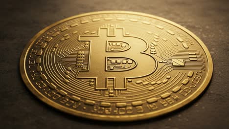 intricate details of a shiny bitcoin coin highlighting cryptocurrency and digital currency innovation in a modern financial landscape
