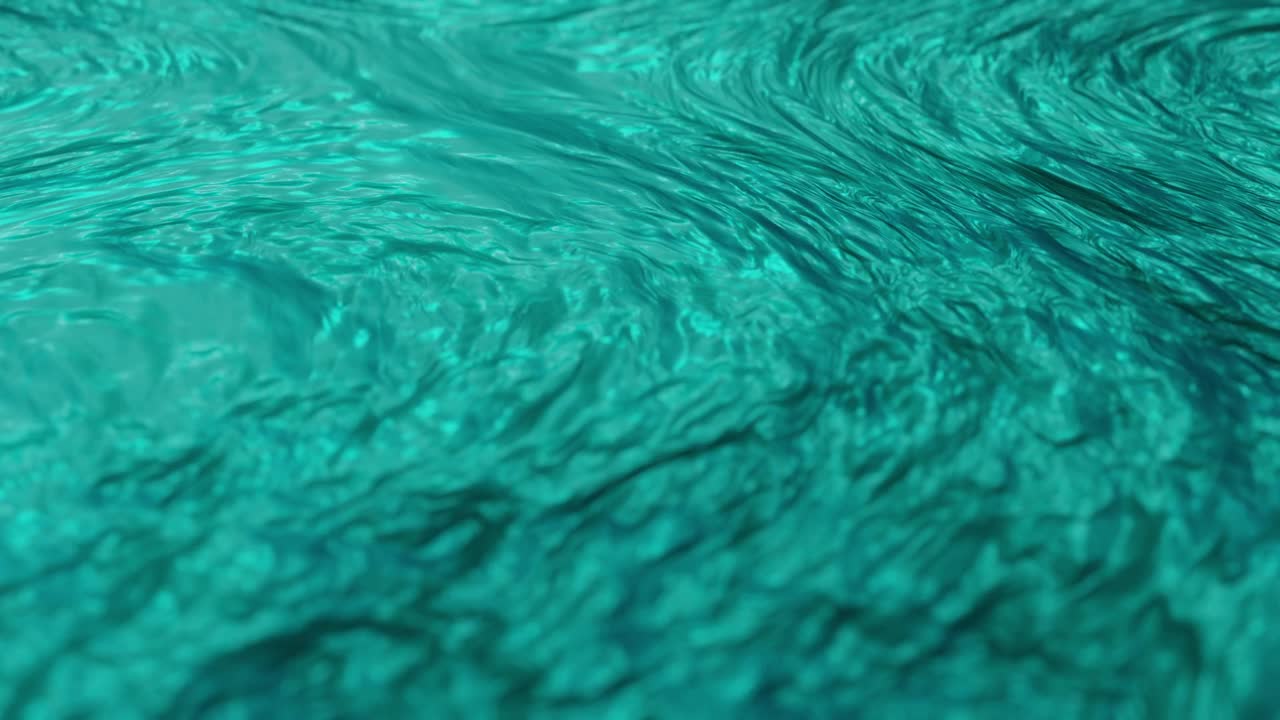 애니메이션 반사와 함께 추상적인 액체, 파동 및 파동 운동 배경.