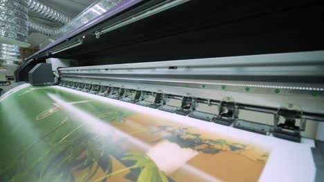 large format printing of stretch ceilings