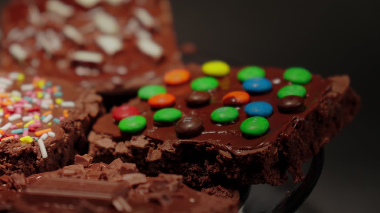 Variety of Decadent Brownies with Different Toppings