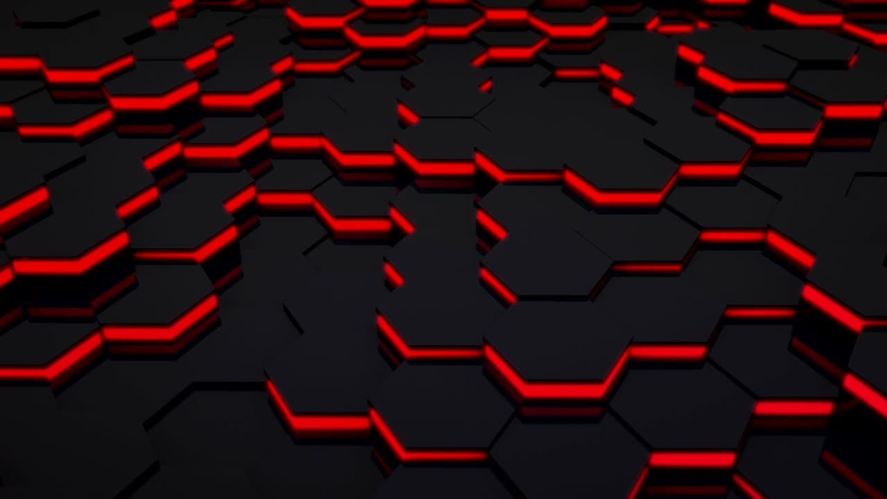 3D Loop Hexagonal Motion Graphic Background