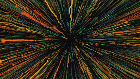 colorful radial burst