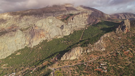 beautiful aerial view of andalusia , south of spain landscape