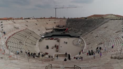 verona arena - roman amphitheatre in verona, italy - wide