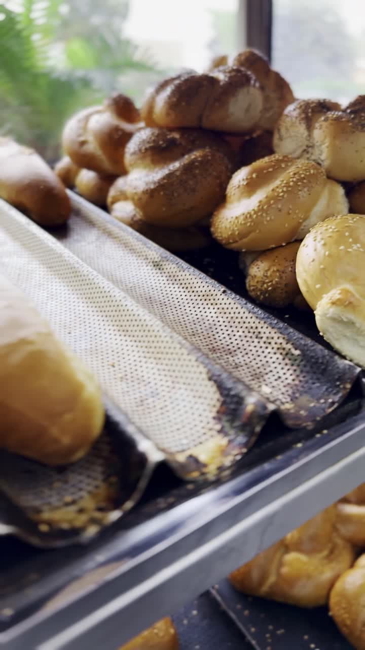 Variety of Breads in a Bakery