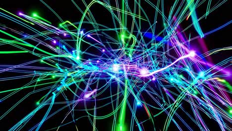 Abstract Colorful Light Trails